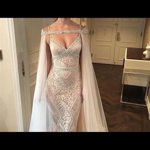 Wedding dress sheer cape 👰